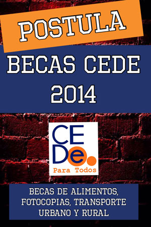 Becas CEDE 2014