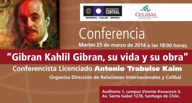 Conferencia sobre “Gibran Kahlil Gibran, su vida y su obra” en la UCEN