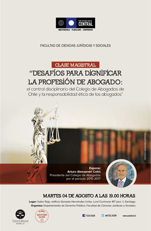 Colegio de Abogados, Arturo Alessandri, Universidad Central