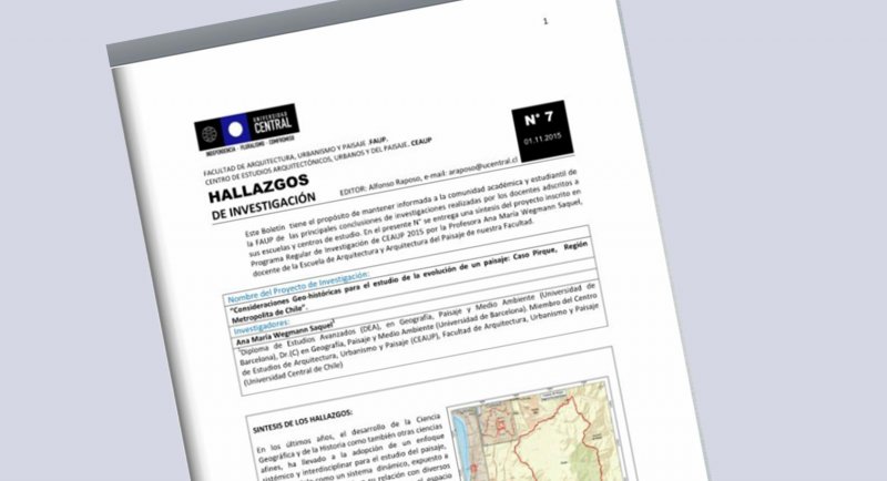 Estudio sobre las transformaciones del paisaje y uso del suelo en Pirque aborda boletín “Hallazgos”