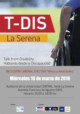 Conversatorio en U.Central La Serena abordará Temática de Inclusión Laboral Efectiva: “Mitos y Realidades