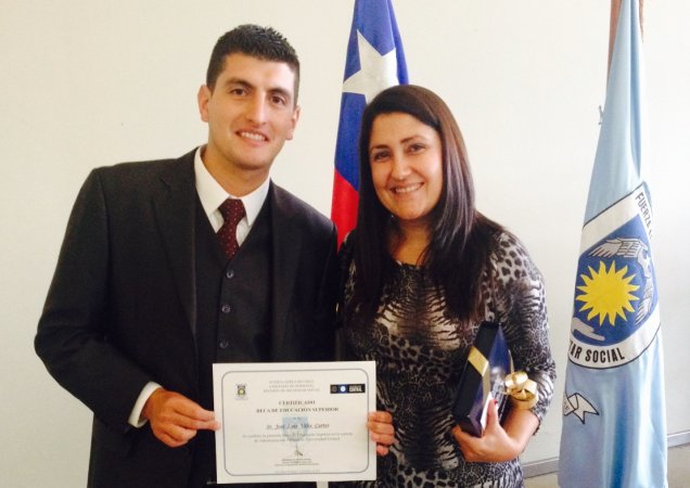 Fuerza Aérea de Chile becó a estudiante de la Universidad Central