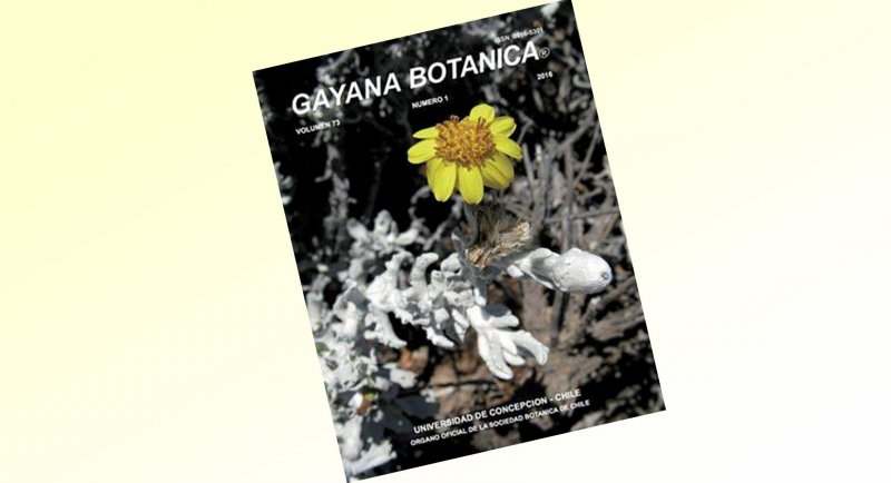 Investigadores FAUP publican artículos en revista científica Gayana Botánica