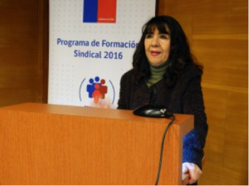 La Seremi Metropolitana de Trabajo y Previsión Social, María Eugenia Puelma