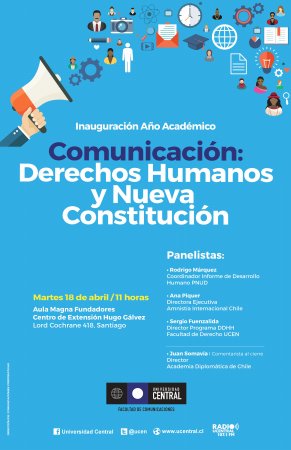 Comunicaciones inaugurará año académico con destacado panel sobre comunicación, derechos humanos y nueva Constitución
