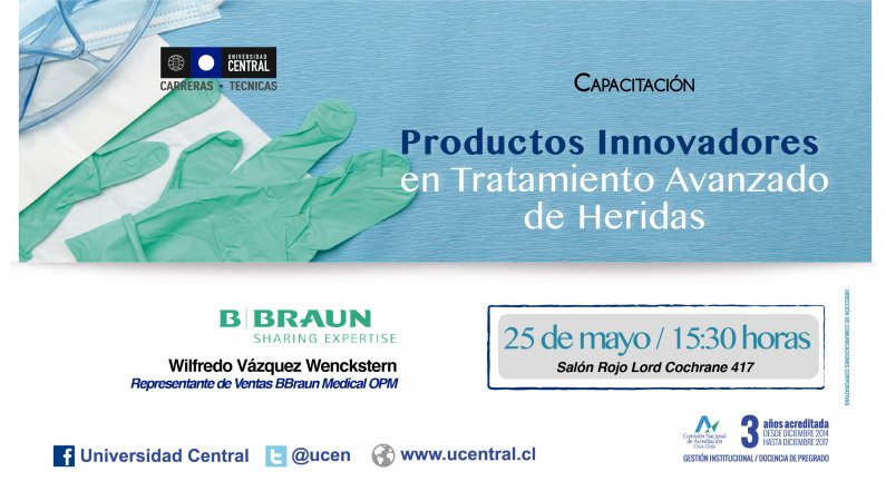 Charla ‘Productos innovadores en tratamiento avanzado de heridas’ en la U.Central