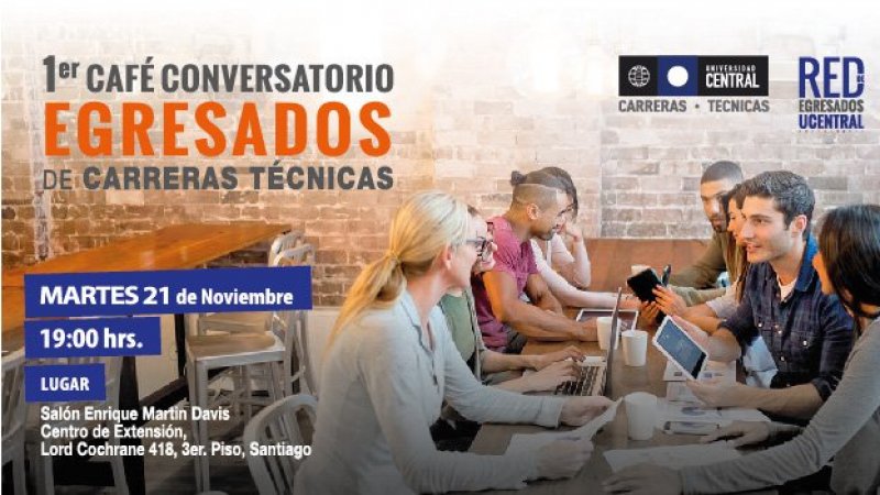 Carreras Técnicas realizará primer Café Conversatorio de Egresados