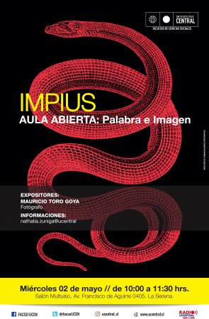 Actividad de aula abierta presentará exposición del fotolibro Impius del autor Mauricio Toro-Goya