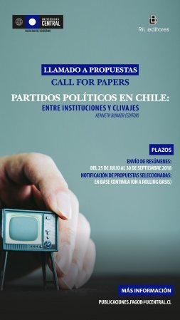 Se abrió convocatoria para capítulos del libro “Partidos Políticos en Chile: Entre Instituciones y Clivajes”