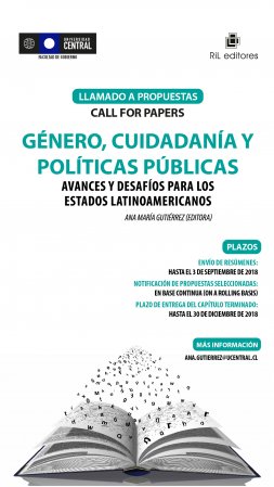 Abren convocatoria para capítulos del libro “Género, ciudadanía y políticas públicas”