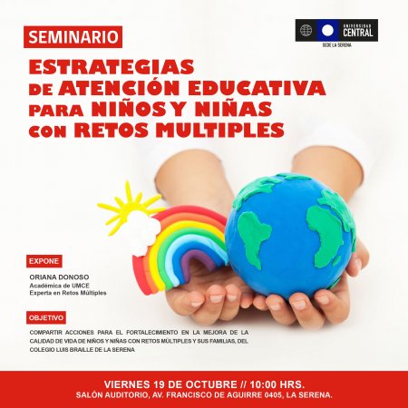 Seminario abordará las estrategias de atención educativa para niños y niñas con retos múltiples