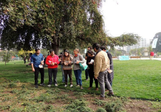 Egresadas de la Escuela de Arquitectura y Paisaje organizaron taller de reconocimiento y reproducción de árboles nativos