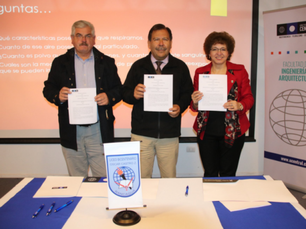 Facultad de Ingeniería y Arquitectura renueva alianza colaborativa con Liceo Bicentenario Oscar Castro Zúñiga y autoridades de Cormun Rancagua