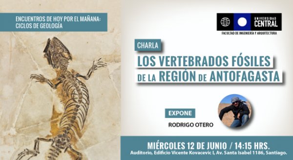 Paleontólogo expondrá sobre los vertebrados fósiles de la región de Antofagasta