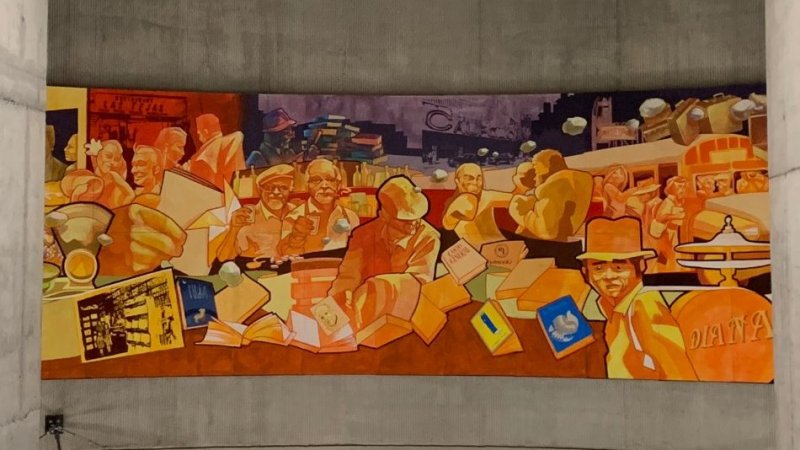 Inauguración del Mural de Metro Parque Almagro