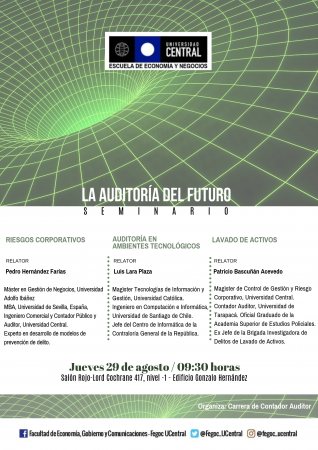 Carrera de Contador Auditor invita al seminario “La Auditoría del Futuro”