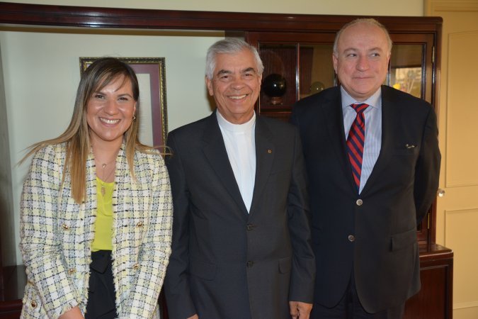 Rector de la Universidad Pontificia Bolivariana visitó la Universidad Central