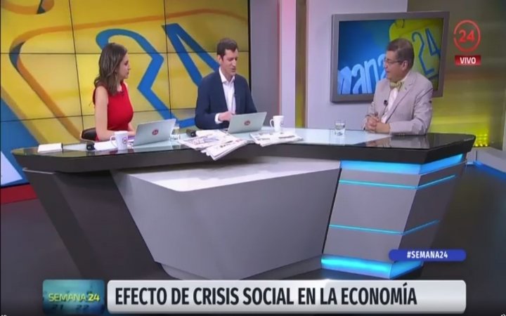 Decano Riveros entregó su mirada respecto de la actual crisis social en canal 24 Horas TVN