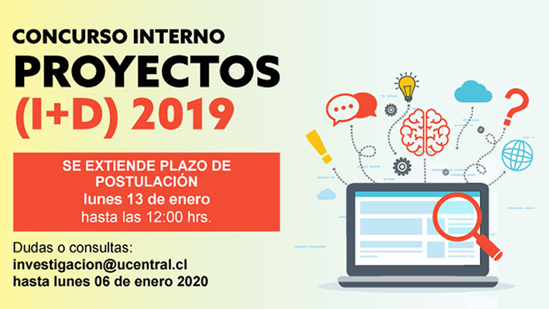 Dirección de Investigación y Postgrado anuncia apertura de Concurso Interno Proyectos de I+D 2019