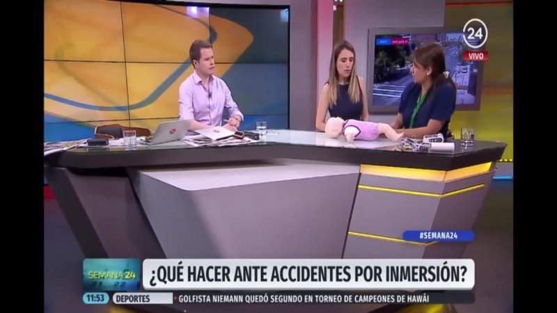 Académica advierte acerca de accidentes por inmersión en Semana 24 de TVN