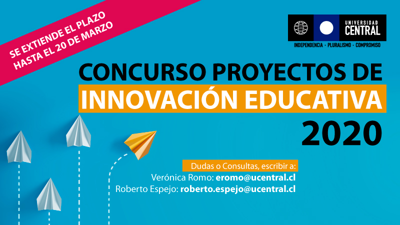 Se posterga hasta nuevo aviso: Proyectos para la Innovación Educativa 2020