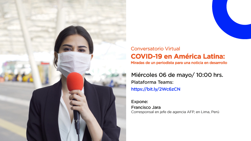 Corresponsal jefe de Agencia France Press en Perú analizará cobertura y tratamiento periodístico del COVID-19