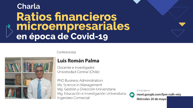 Profesor de Economía y Negocios analizará los impactos financieros del COVID-19 en la microempresa