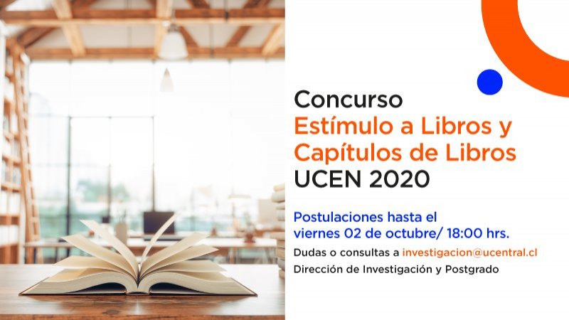 Apertura Concurso Estímulo a Libros y Capítulos de Libros UCEN 2020