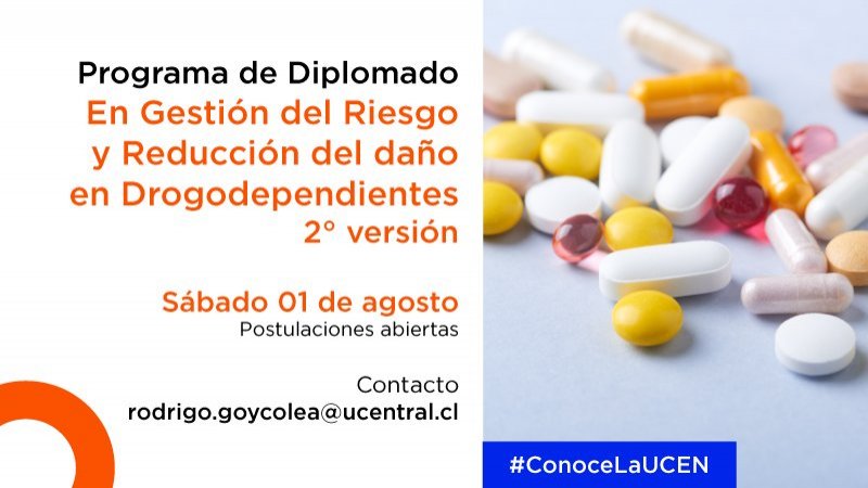 En agosto comenzará segunda versión de diplomado relacionado a drogodependencia