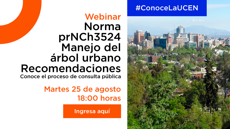 Webinar: Norma prNCh3524 Manejo del árbol urbano - Recomendaciones. Conoce el proceso de consulta pública