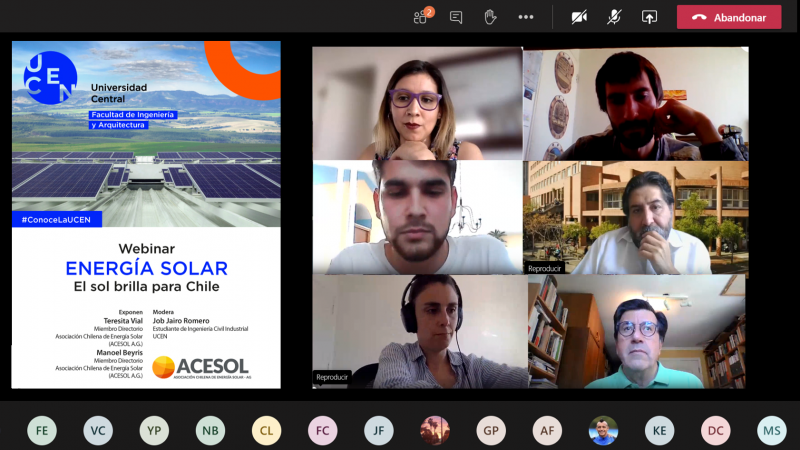 ACESOL aborda desafíos y oportunidades de la energía solar en Chile en la Escuela de Ingeniería UCEN