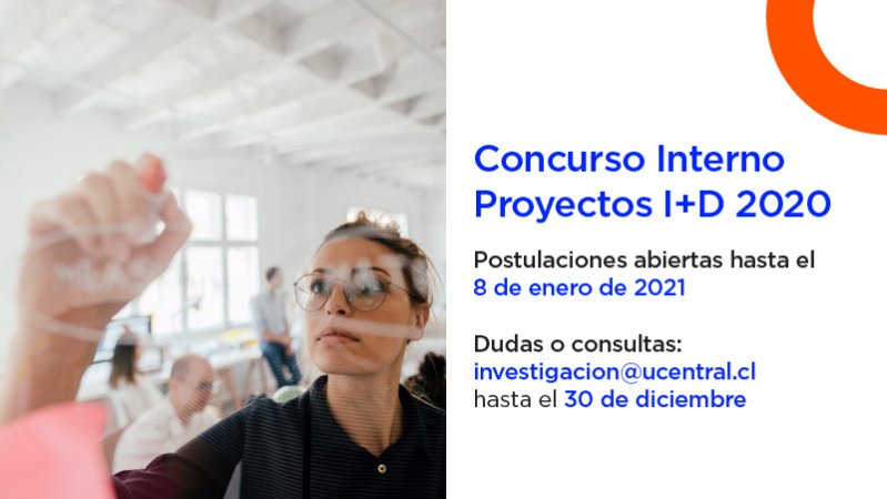 Dirección de Investigación y Postgrado abre convocatoria al Concurso Interno Proyectos de I+D 2020