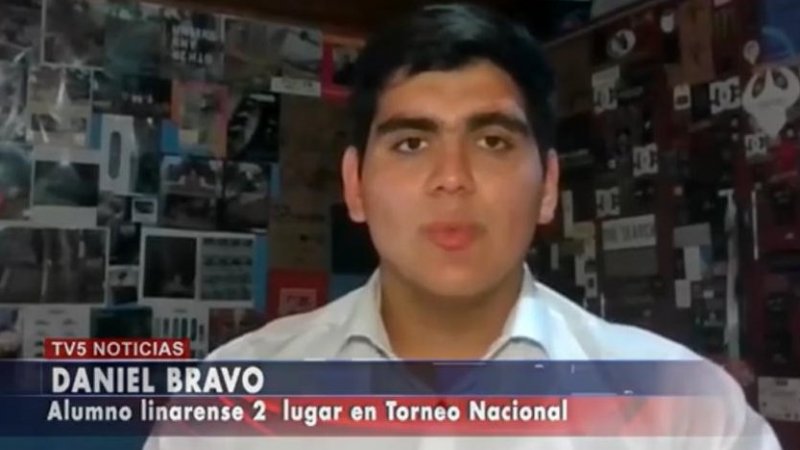 TV5 Noticias destaca participación de alumno linarense en Torneo de Morfología