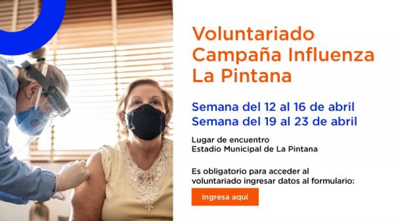 Llamado a voluntarias y voluntarios para Campaña de Vacunación en La Pintana