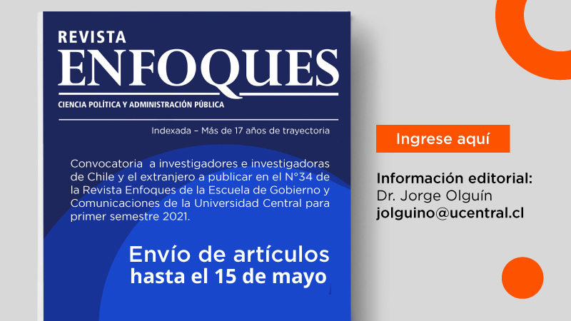 Se amplía plazo de convocatoria para publicar en Revista Enfoques