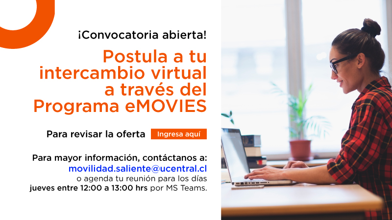 No te pierdas la oportunidad de realizar un intercambio virtual a través del Programa eMOVIES