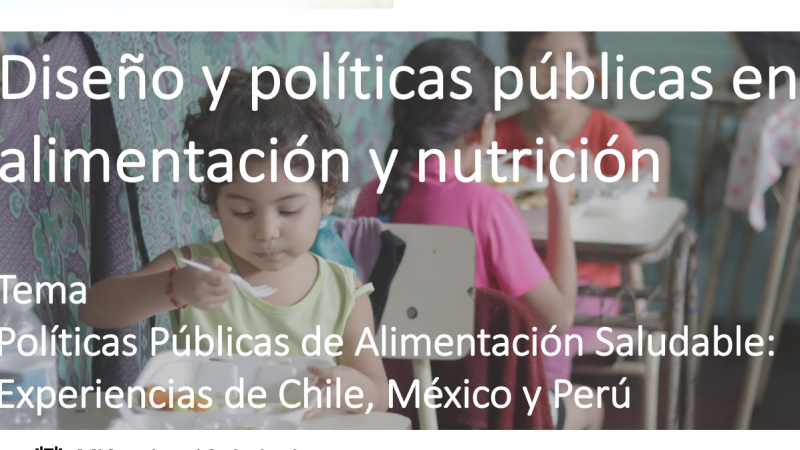 Webinar internacional: Políticas Públicas de alimentación saludable