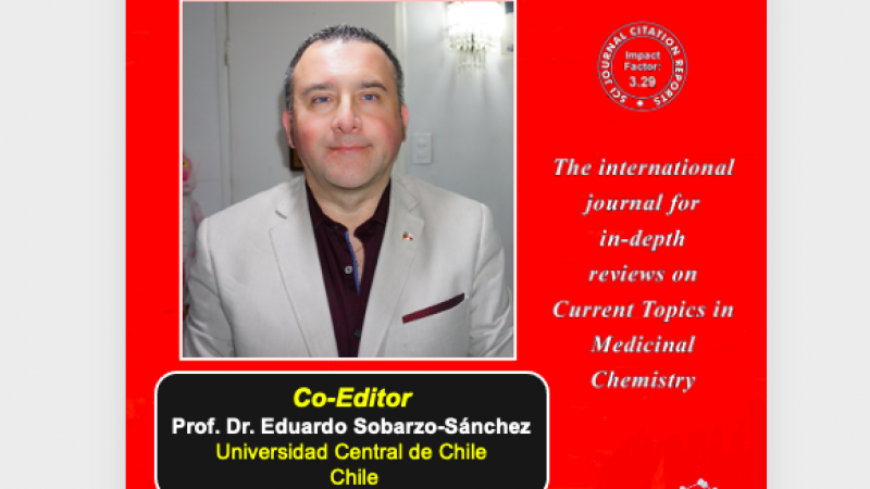 Investigador de Facsalud es nombrado como co-editor en destacada revista internacional Current Topics in Medicinal Chemistry