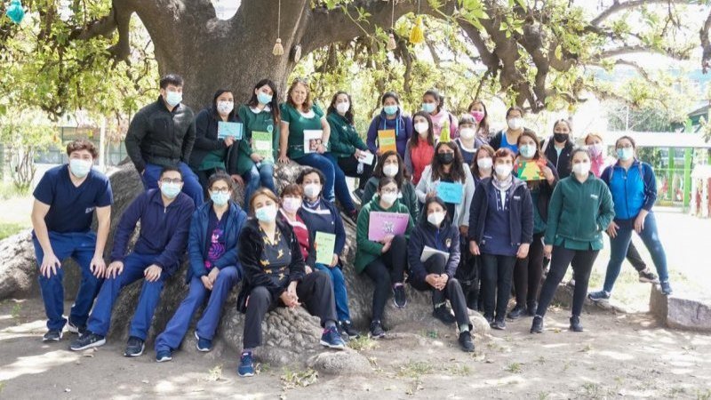 Estudiantes de Enfermería y Educación Parvularia realizan intervención educativa en Jardín Infantil de Quinta Normal
