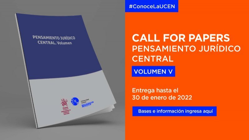 Convocatoria abierta: Pensamiento Jurídico Central Vol. V