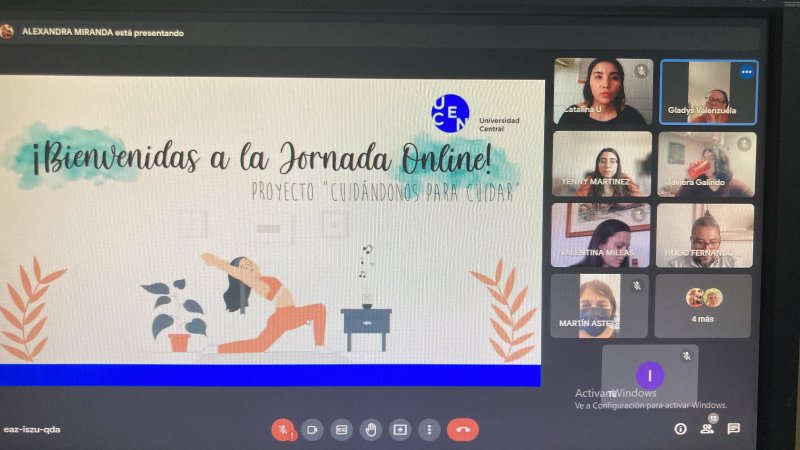 Estudiantes de Trabajo Social realizan encuentro virtual de autocuidado