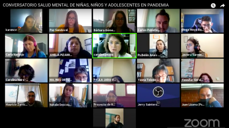 Conversatorio salud mental de niñas, niños y adolescentes en pandemia