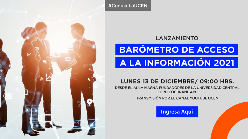 Asociación Nacional de la Prensa presentará resultados de una nueva versión del Barómetro de Acceso a la Información en la UCEN