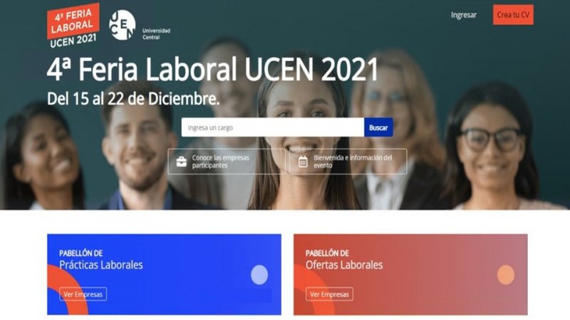 Terminó con éxito la 4ta Feria Laboral UCEN 2021