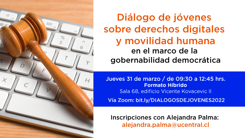 Ciencia Política UCEN invita a jóvenes a participar en diálogos sobre derechos digitales y movilidad humana en el marco de la gobernabilidad democrática