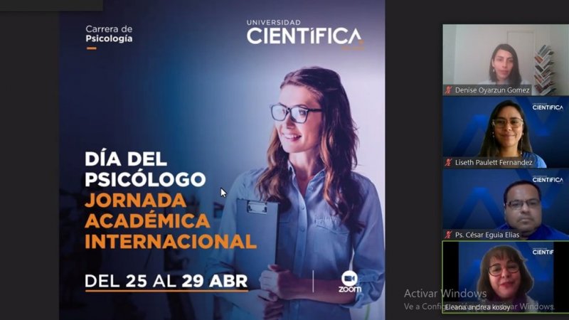 Investigadora FACSALUD expone como invitada internacional en el Día del Psicólogo(a) del Perú