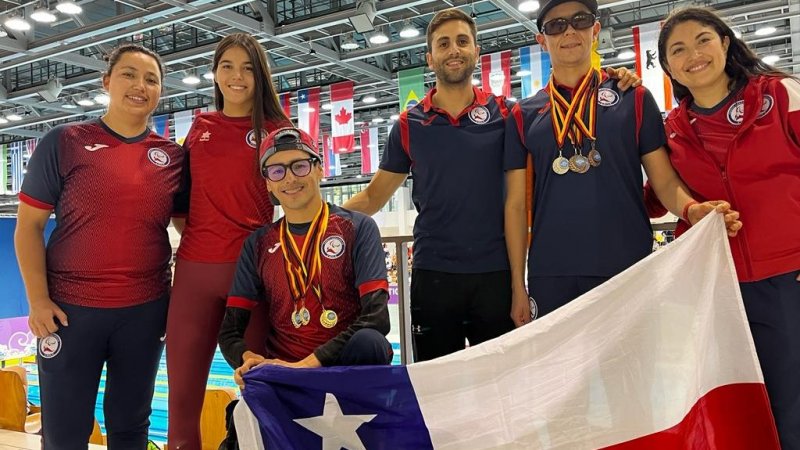 Directora de Kinesiología acompaña a equipo de natación Paralímpico a Campeonato Mundial en Alemania