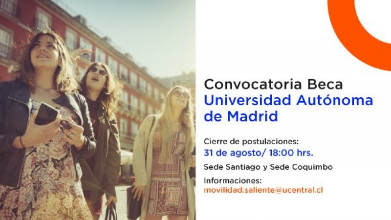 Beca Universidad Autónoma de Madrid: La DRI invita a postular