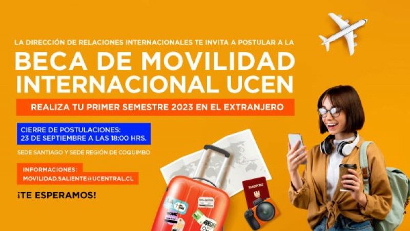 Se abre el proceso de postulación a la Beca Movilidad Internacional UCEN