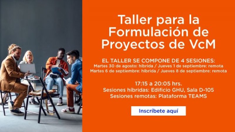 Inscríbete en el Taller de Formulación de Proyectos VcM FACSALUD